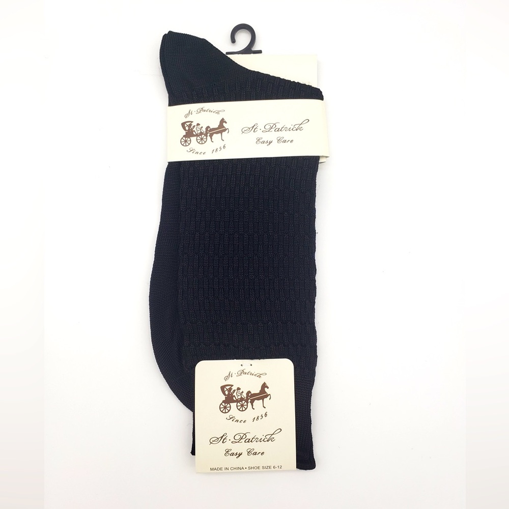 Men’s Black Silky Dress Socks